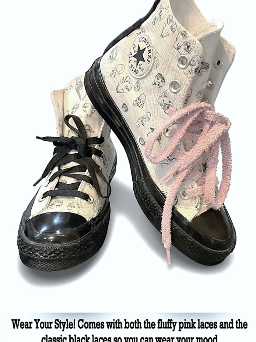 Classic Converse x Shrimps Chuck 70 Hi High top sneakers -Size 5 women's (3 yout